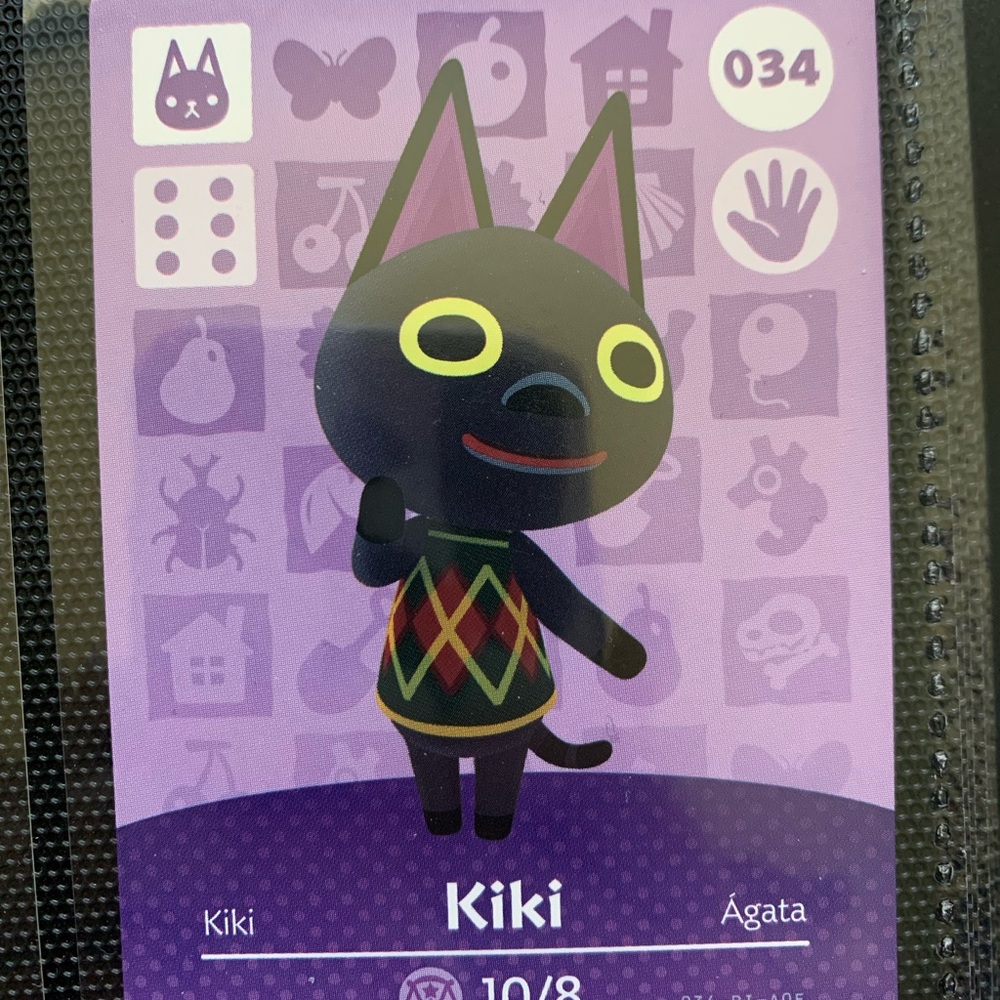 Kiki 034 - Nintendo Animal Crossing amiibo card